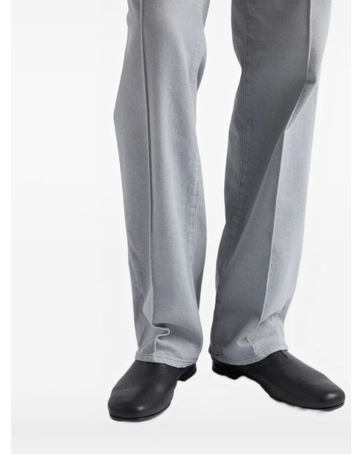 Prada Gray Denim Washed Five-Pocket Jeans for men