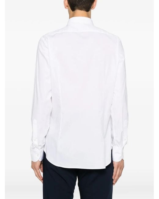 VELA SHOP White Long-Sleeve Shirt for men