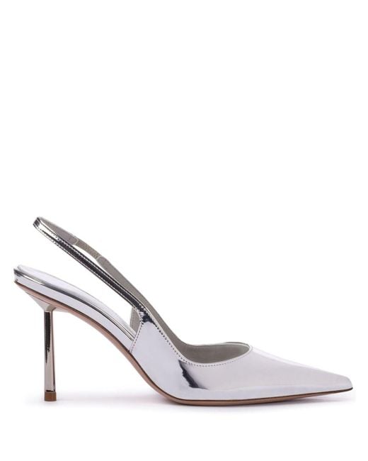 Zapatos Bella con tacón de 80 mm Le Silla de color White
