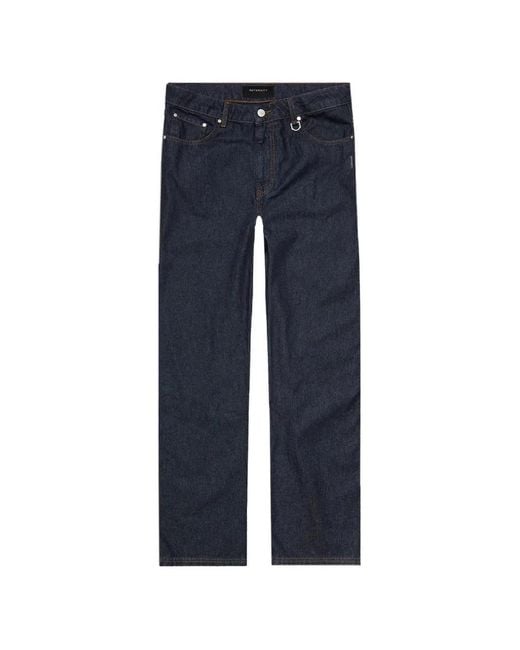 RETERNITY Blue Essential Straight-Fit Jeans for men