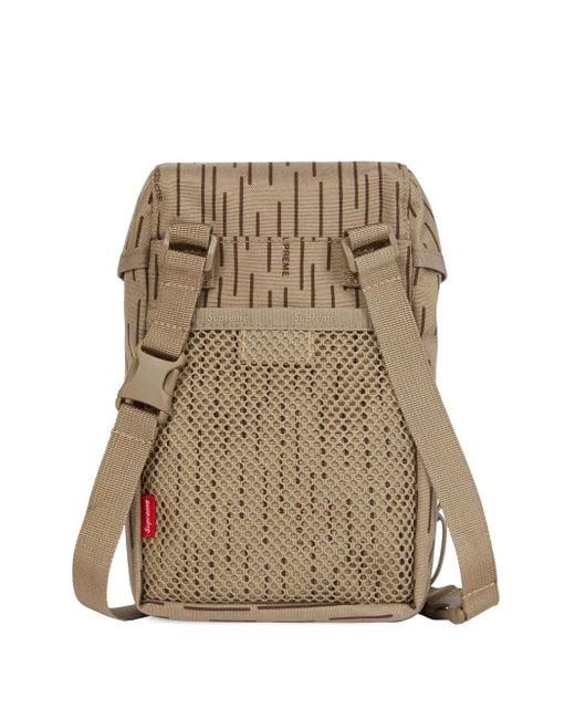 Supreme Natural Logo-Patch Camera Bag for men