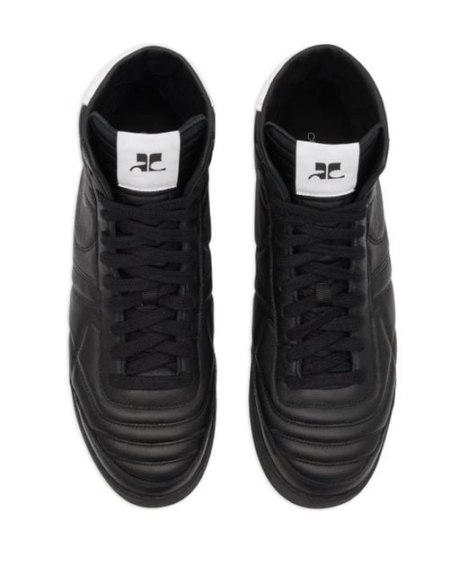 Baskets Mid Club 02 En Cuir Courreges pour homme en coloris Black