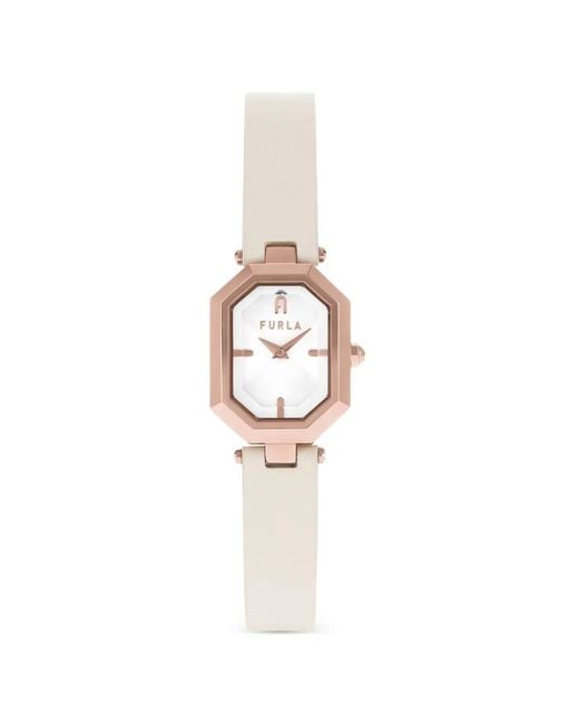 Furla White Octagonal Analog 22M