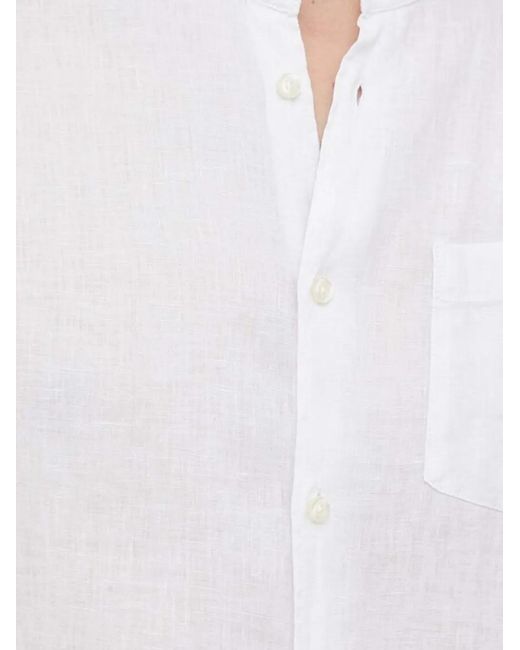 Benetton White Linen Shirt for men