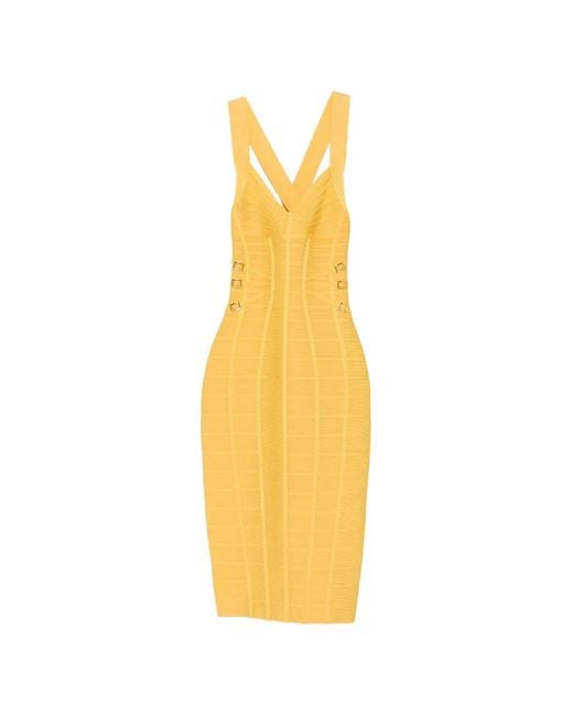 Elisabetta Franchi Metallic Knit 3D Pencil Dress