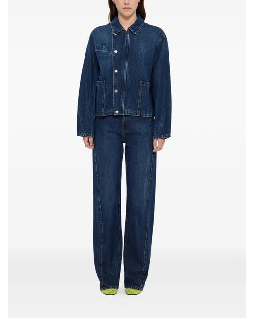 MSGM Blue Jean À Poches Multiples