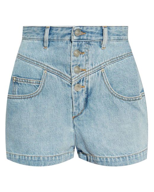 Isabel Marant Blue Jovany Shorts