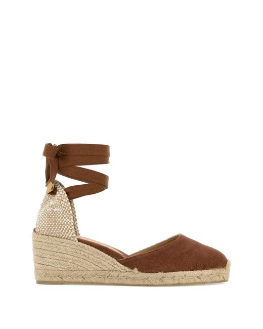 Castaner Brown Carina Round-Toe Espadrilles
