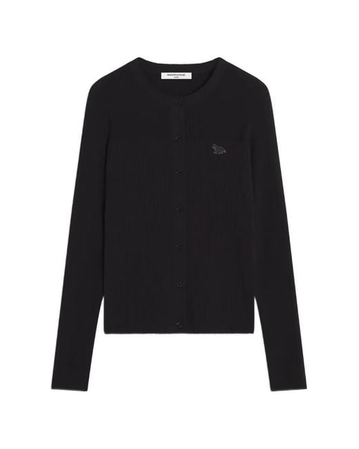 Maison Kitsuné Black Fox Patch Cardigan