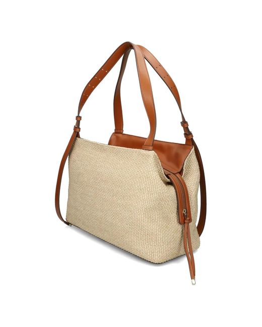 ARMANI EXCHANGE Brown Mini Woven Shoulder Bag