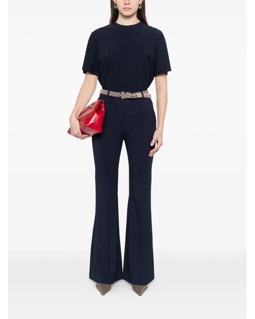 Alpha Tauri Blue Flared Trousers