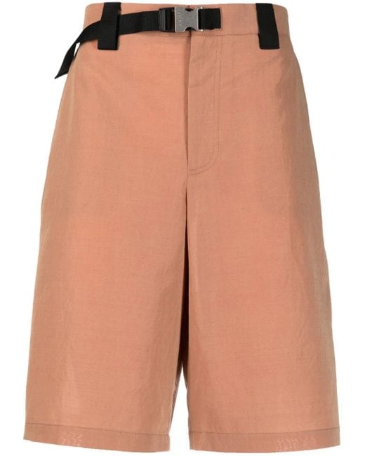 Jacquemus Brown 'le Short Meio' Belted Shorts for men