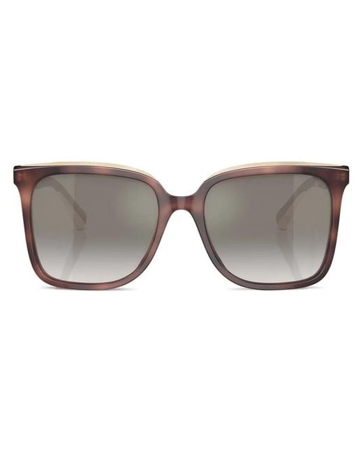 Brunello Cucinelli Gray Logo-Print Sunglasses