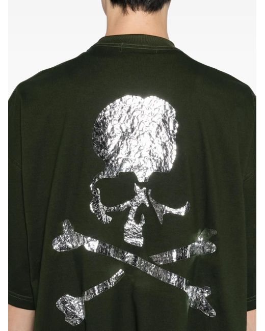 MASTERMIND WORLD Green Logo-Print T-Shirt for men