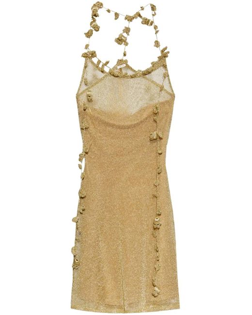 Cult Gaia Alonza Jurk in het Metallic