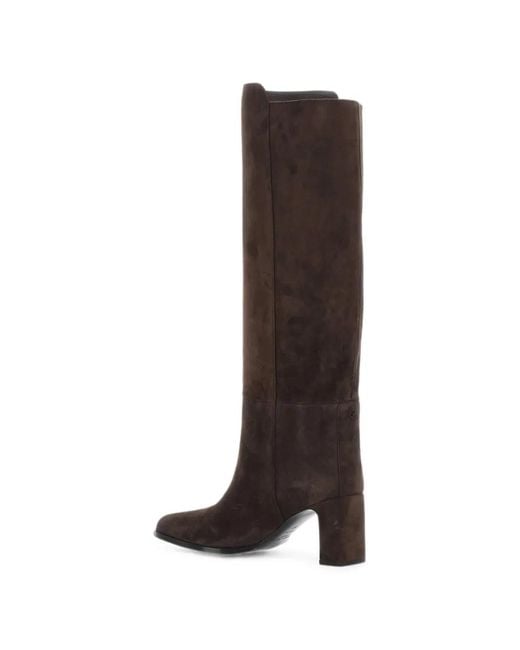 Jimmy Choo Brown Caly 65 Suede Knee-High Boots