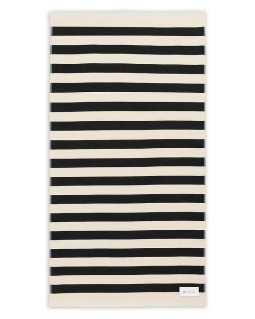 AMI Black Stripes Beach Towel