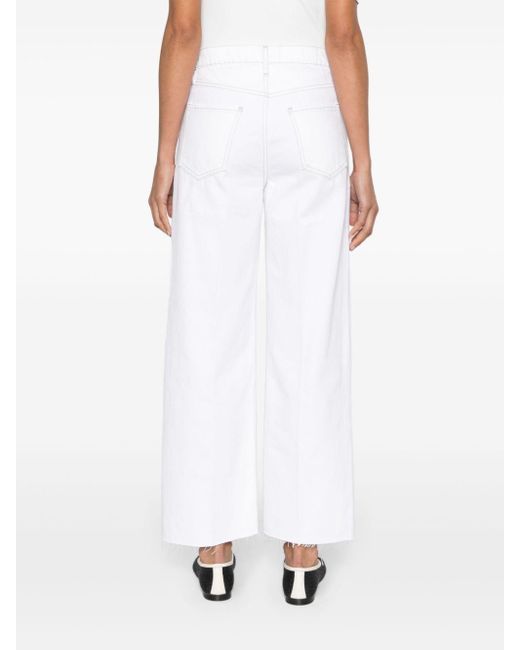FRAME White Weite Le Jane Jeans mit hohem Bund