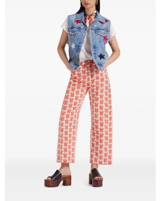 LaDoubleJ Red X Mother The Half Pipe Jeans