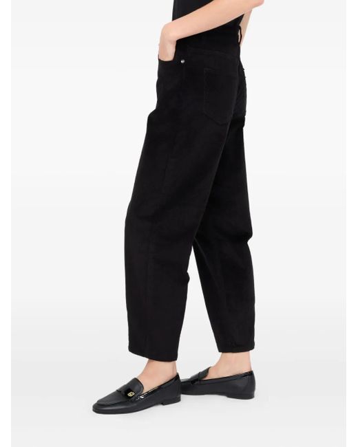 Liu Jo Black Balloon Velvet Trousers