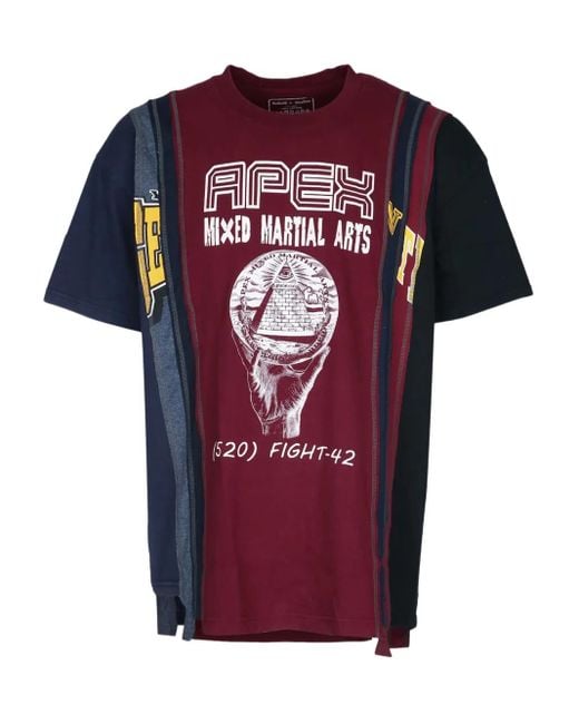 Needles Red Cotton T-Shirt for men