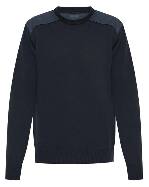 Paul & Shark Trui Met Geborduurd Logo in het Blue voor heren