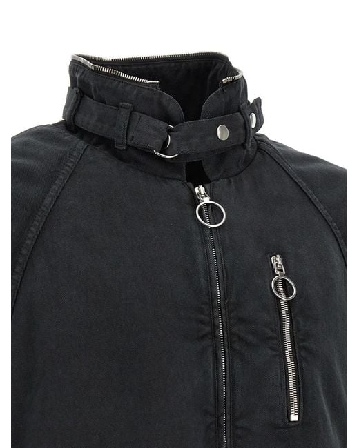 NAMACHEKO Black Midia Aged-Effect Jacket for men