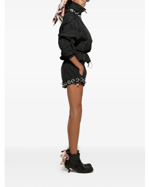Emilio Pucci Black Label-Embellished Drawstring Jacket