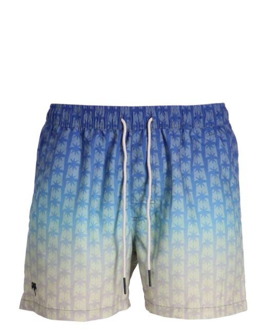Oas Blue Ombré Star-print Swim Shorts for men