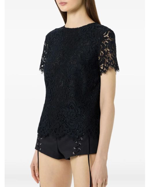 Blumarine レーストリム Tシャツ Black