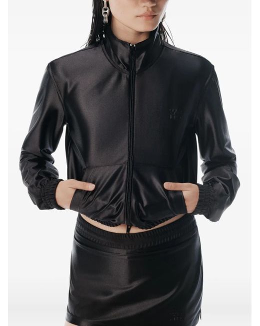 Alexander Wang サテン トラックジャケット Black