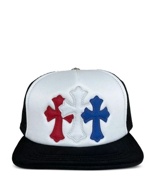 Chrome Hearts Logo-Detail Trucker Hat in Blue | Lyst