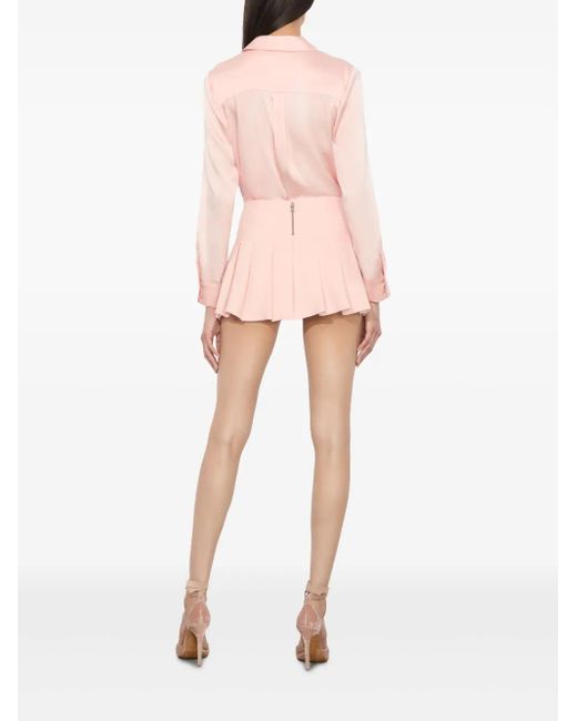 Alice + Olivia Pink Willa Hemd