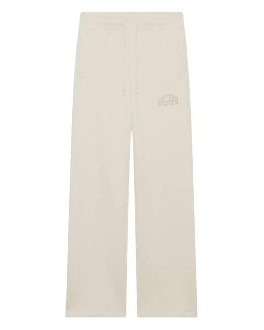 Gcds Natural Logo-Print Track Pants