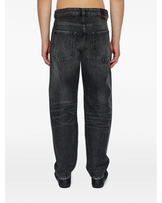 DIESEL Black 2024 D-Macs Distressed Jeans for men