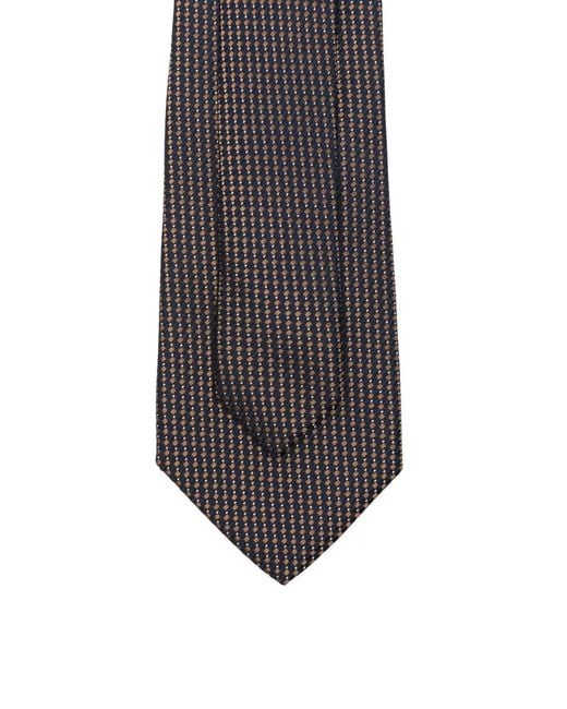 Canali White Silk Tie for men