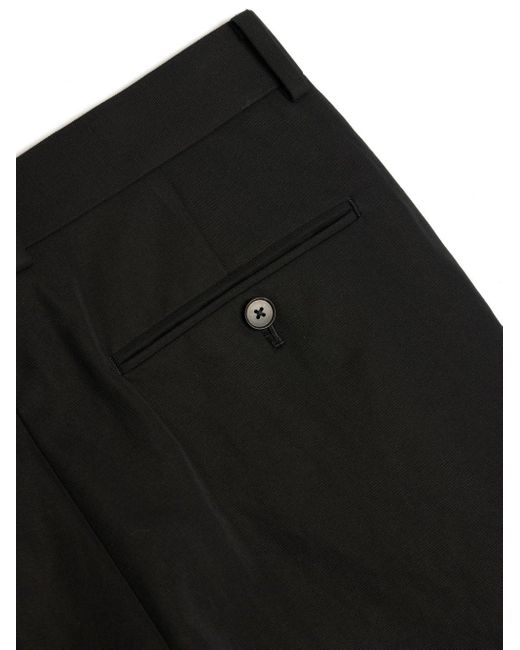 Auralee Black Hard Twist Cotton Chino Trousers for men