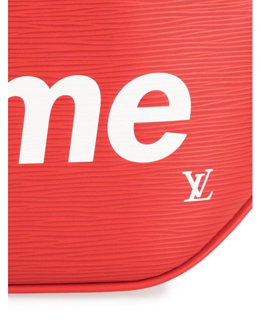 Louis Vuitton X Supreme Heuptas Met Logo in het Rood voor heren