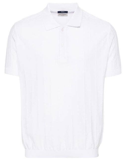 Paul & Shark White Fresco Cotton Polo Shirt for men