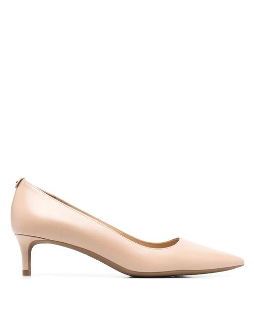 MICHAEL Michael Kors Pink Logo-Plaque 50Mm Leather Pumps