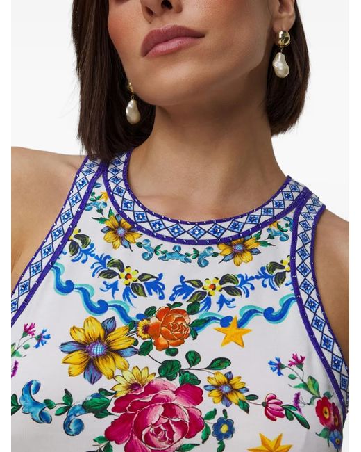 Camilla Blue Tiles Darls Jersey Dress