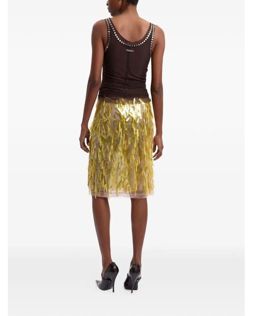 16Arlington Metallic Emilia Midi Skirt