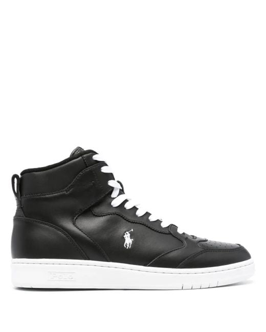 Polo Ralph Lauren High-Top-Sneakers Mit Logo in Black für Herren