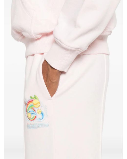 Casablanca Pink Logo-Print Track Pants