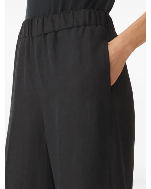 Fabiana Filippi Black High-Waisted Straight Trousers
