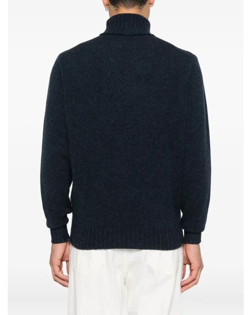 FILIPPO DE LAURENTIIS Blue Turtleneck Sweater for men