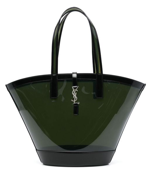 Saint Laurent Green Medium Panier Tote Bag