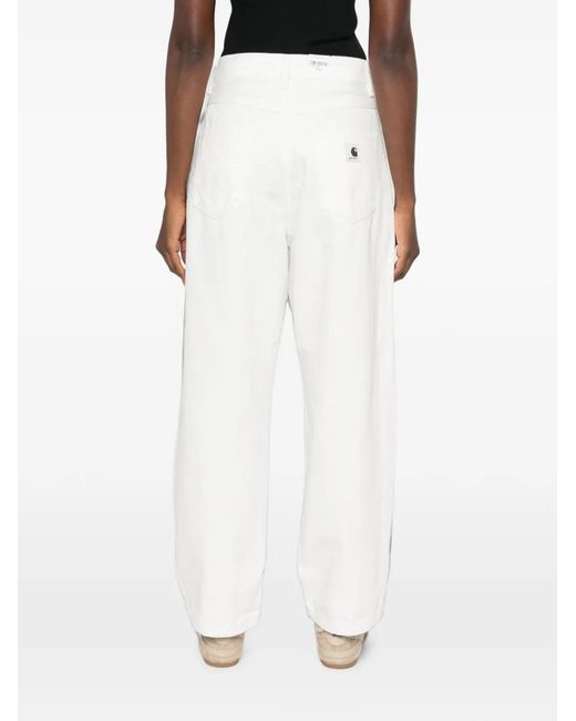 Carhartt White Brandon Belt-Loop Jeans