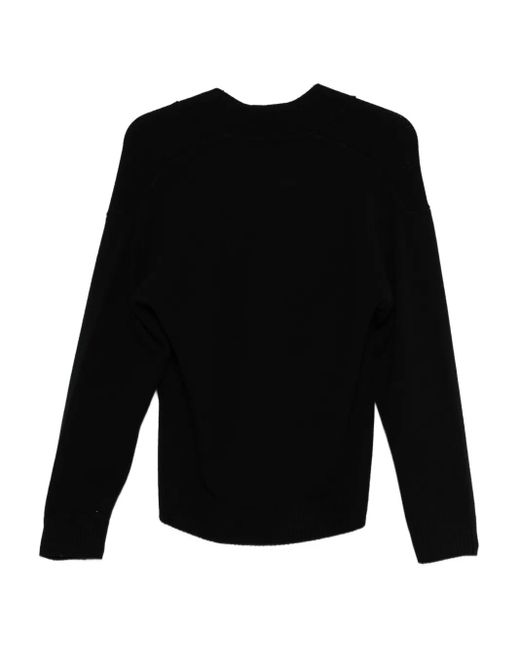 Seventy Black V-Neck Wool Sweater