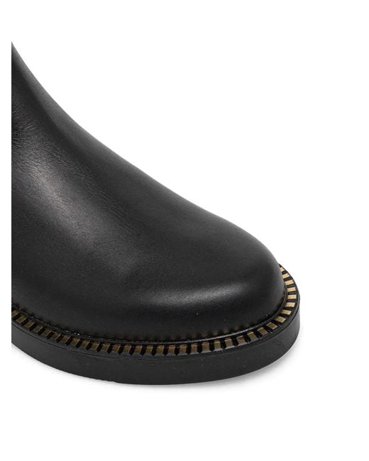 Baldinini Black Platform Knee-High Boots